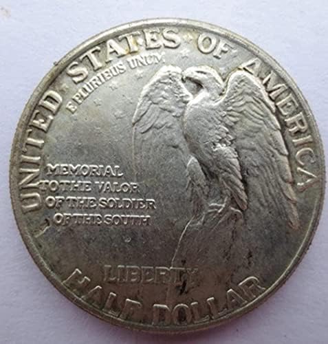 Копирни монети chenchen Възпоменателни монети Редки Антични монети Американска Монета 1925 г. Stone Mountain Сребърен цвят достойнство в Полдоллара (jinianbi-huimei-2700)