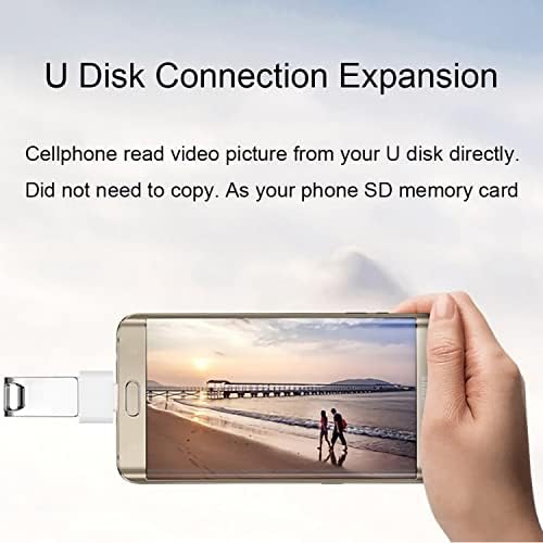 USB Адаптер-C за свързване към USB 3.0 Male (2 опаковки), съвместим с Samsung Galaxy A80, дава възможност за добавяне на допълнителни функции, като например клавиатури, флаш памети, мишки и т.н. (Черен)