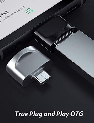 Адаптер Tek Styz C USB за свързване към USB конектора (2 опаковки), който е съвместим с вашия LG LM-K500UM за OTG със зарядно устройство Type-C. Използвайте с устройства разширения, като например клавиатура, мишка,