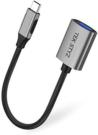 Адаптер Tek Styz USB-C USB 3.0 е подходящ за конвертор Gionee W909 OTG Type-C/PD Male USB 3.0 Female. (5 gbps)
