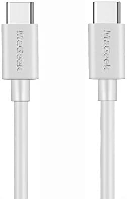 MaGeek (USB кабел C-C USB с дължина 3,3 фута за Samsung Galaxy S20, S10, S8, Нов MacBook, Nintendo Switch, Pixel Google, Nexus 6P, LG V20 G5 и други устройства (бял)
