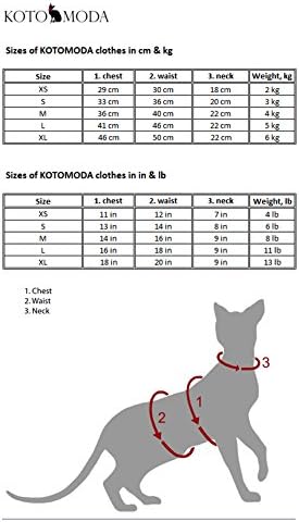 Памучен тениска Kotomoda Hairless Cat ' s от органичен велур Леопардового цветове за котките-Сфинкс (XL)