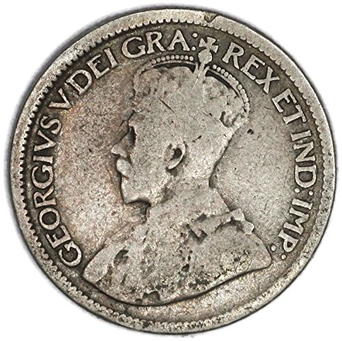 ПАНАИР сребърни десятицентовых монети Канада на име Джордж V 1914 г. в Калифорния, КМ# 23, 10 цента