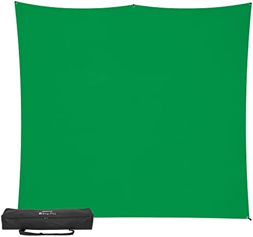 Комплект фон Westcott 8 'x8' с хроматографическим зелен екран на X-Drop Pro, устойчиво до появата на бръчки - за снимки на главата, видеоинтервью и фотобудок
