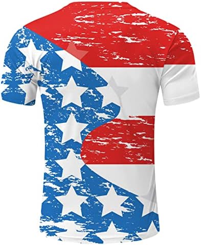 Летни Тениски Оверсайз за Мъже, Независимост, Блуза с Кръгло Деколте, Риза с дълъг ръкав, 3D Тениска, Лятна Мъжка Тениска С Принтом