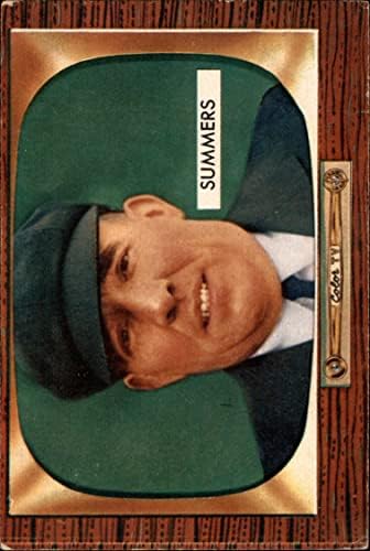 1955 Боуман 317 Уилям Самърс Съдия (Бейзболна картичка) Съдия VG