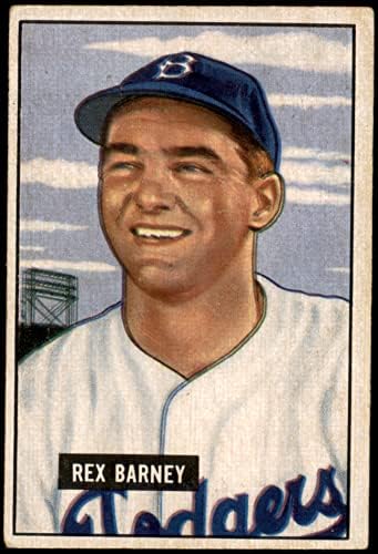 1951 Боуман # 153 Рекс Барни Бруклин Доджърс (Бейзбол карта) VG/БИВШ Доджърс