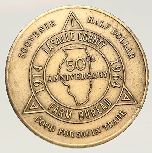 1964 1964 САЩ ЕДНА БЮРО на САЩ Отава ИЛИНОЙС Стара монета So-Ca Good