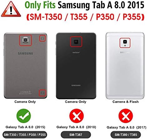 Калъф SCIMIN за Galaxy Tab A 8,0, Калъф за Galaxy Tab A 8,0, Двупластова Защита, Амортизация, Хибриден Здрав калъф, твърд калъф с поставка за Samsung Galaxy Tab A 8,0 8,0 [T350/T355]