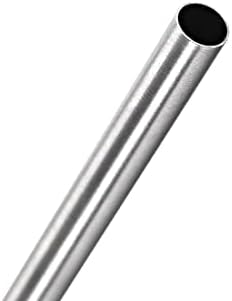 304 Кръгла Тръба от Неръждаема Стомана с диаметър 5 мм и 0.2 мм, Дебелина на стената 250 мм, Дължина Безпроблемна Директен Тръби, 2 бр.