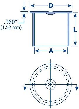 Фланцевые капачки за директно дърворезба - Фланцов капачка (За директен резби 3/4) Дължина 0,670 (17 мм) Натурален LDPE MOCAP FCS.750NA1 (брой 5000)