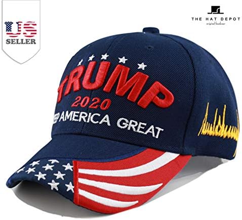 Оригиналната ексклузивната шапка на Donald Trump от The Hat Depot Keep America Great /Make America Great Again 3D Signature Cap