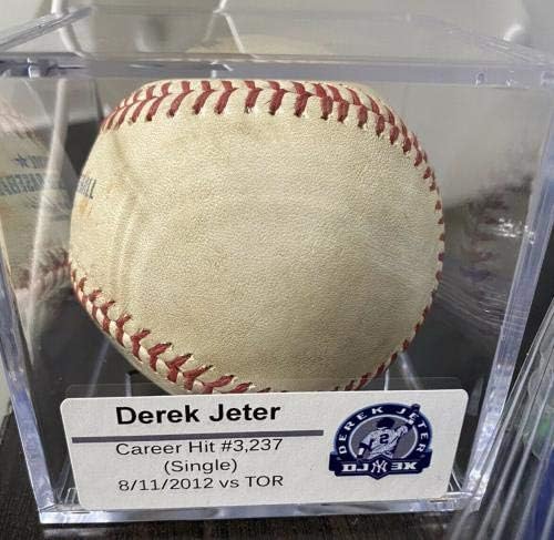 Дерек Джитър Използвал Играта Кариера Хит 3,237 MLB Бейзбол Холограма холограма йорк Янкис - MLB Използвани бейзболни топки