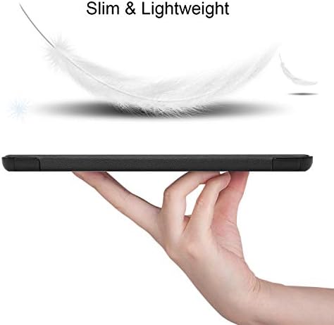 Калъф Ratesell за таблета Galaxy Tab A7 Lite 8,7 см SM-T220/T225 2021, 【НЕ е подходящ за таблет Tab A7 10,4 2020】 устойчив на удари ултра-лек калъф-поставка три пъти по-черен цвят