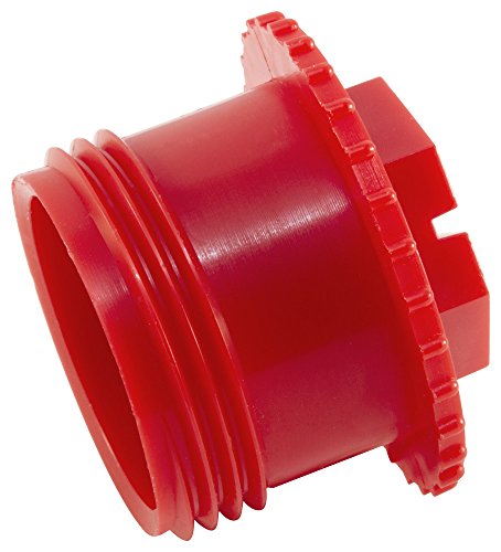 Все още мъниче QTF122AK1 Пластмасов накрайник с резба. RP-TF-12, Полипропилен, размер на конец за мъничета 3/4-16, Червено (опаковка от по 1000 бройки)