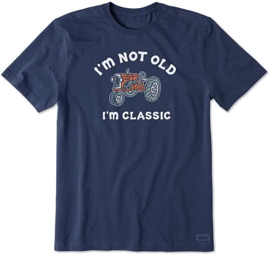 Животът Е Красив. Мъжка тениска I 'm Not Old I' m Classic SS Crusher, Тъмно-синя, Голям размер