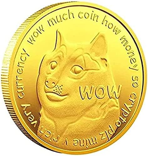 Колекционер на Възпоменателни монети Dogecoin Ida Cryptocurrency Позлатени Колекционер на Монети Любителите на Dogecoin с Защитен Калъф