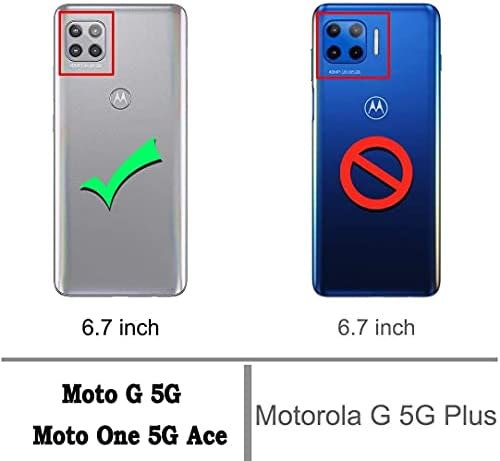 Калъф CSTM, Кожен калъф-портфейл за Motorola One 5G Ace 2021, Калъф Moto G 5G, Калъф-книжка с панти капак, стойка за кредитни карти, устойчив на удари калъф за мобилен телефон, калъф за Мото G 5GMotorola One 5G Ace