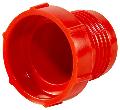 Все още мъниче ZHF171KK1 Пластмасов накрайник с резба за расклешенных фитинги JIC. PD-HF-17, PE-HD, за свързване на резба с Размер 1-1/16-14, Червено (опаковка от 30 броя)