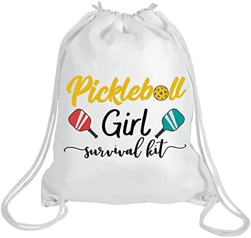 WZMPA Косметичка за игра в Пиклбол за момичета, подарък играч в Пиклбол, комплект за оцеляване за момичета в Пиклбол, Косметичка с цип, тренировъчен подарък за игра на Пиклбол (Pickleball Момиче BP)
