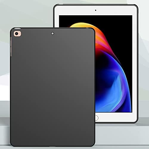 Седалките WOGROO за iPad 6-ти и 5-то поколения 2018/2017, Тънък и Мек Защитен калъф за таблет iPad е 9,7-инчов 5-ти / 6-то поколение (модел: A1893, A1954, A1822, A1823), черен