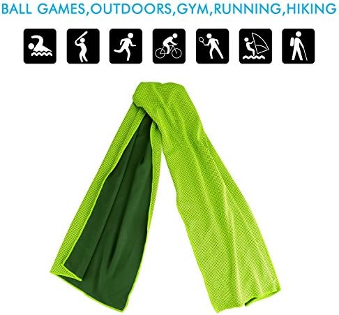 Охлаждащи Кърпи AK (40x12 см), Супер Абсорбиращи Охлаждащи Кърпи Snap за спорт и Фитнес програми За Жени и Мъже