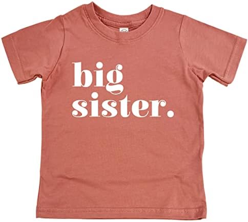 Малки сладки Тениски за момичета, Цветна тениска с Обявяването на раждането на Старши Сестри и брат, Дрехи за братя и Сестри, за малките момичета