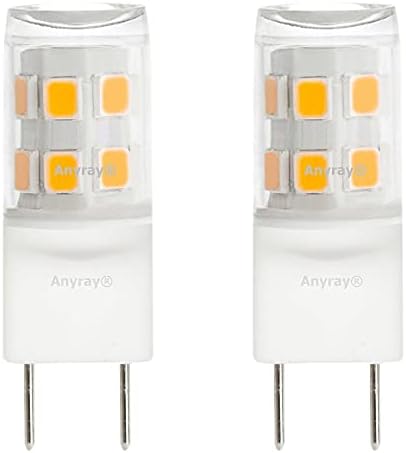 Anyray 2-Led лампи G8 Смяна на Крушка 2 W с 120 В 20 W за микровълнова печка WB25X10019 20 W (Дневен бяло 6000 К)