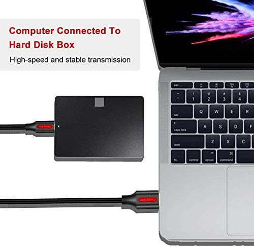 Кабел Йънг Qee USB 3.0 щепсела от A до штекеру B с дължина 1 метър, Високата кабел USB 3.0 тип A до штекеру B, който е съвместим с принтери, докинг станции, външни твърди драйвери, скенер, USB възел и други устройства