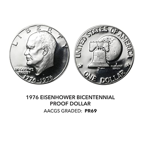 Доказателство Двестагодишнина Айзенхауер 1976 г. стойност от 1 долар AACGS