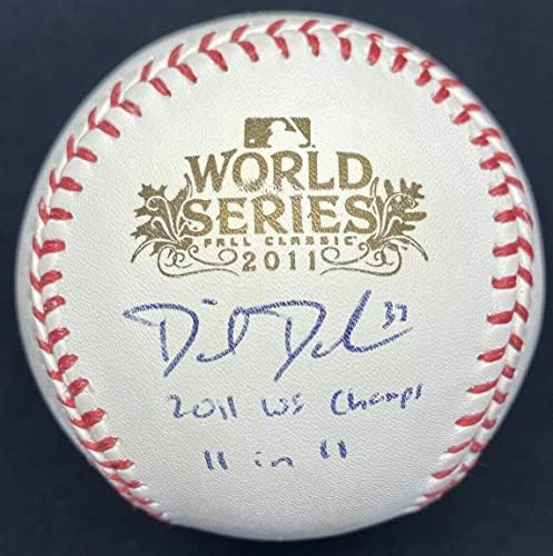 Даниел Дескалсо 11 от 11 Шампионската WS 2011 подписа договор с World Series Baseball JSA - Бейзболни топки с автографи