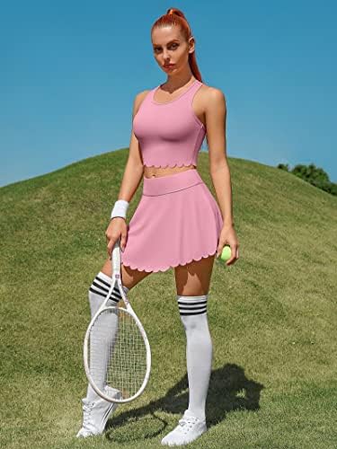 Женски тенис рокли ATTRACO от 2 теми, на спортно тренировъчно рокля с къси панталони и джобове