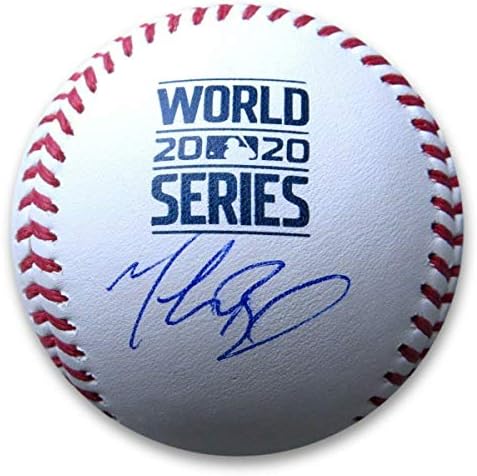 Брашно Бетс Подписа Официален Бейзбол Световните серии 2020 Доджърс МЕЙДЖЪР лийг бейзбол с Автограф - Бейзболни топки с автографи