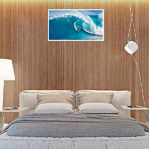 Платно на Стенно Изкуство Океански Сърфиране Картини, Плакати, Печат на Модерна за Всекидневна Декор Спални Картини Без Рамки 20 x 12