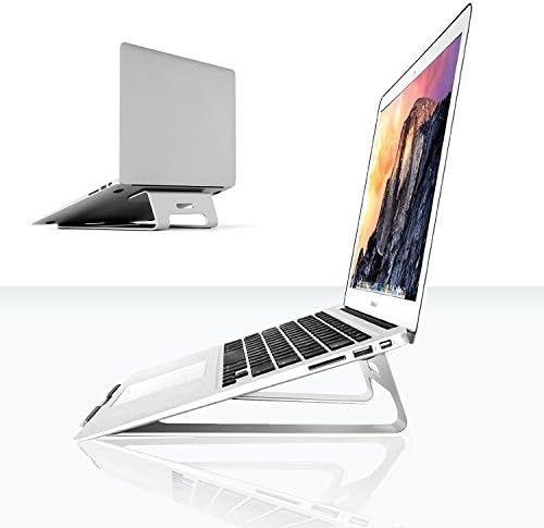 Поставка за лаптоп XtremPro Алуминиева Окачена Поставка, Преносим Притежател на MacBook Pro, на Всички преносими компютри, Сребрист (22039)