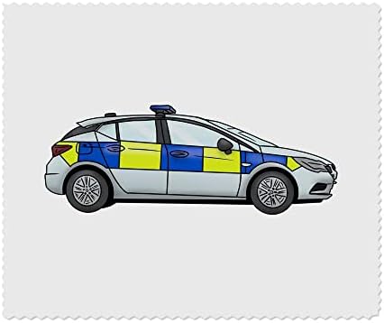 Azeeda 2 x Кърпички за почистване на лещи и очила от микрофибър Полицейска машина Великобритания (LC00018673)