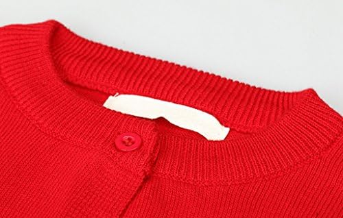 Малко Вязаный Жилетка копчета за момиченца Wennikids, Пуловер на 12 м-6 Т
