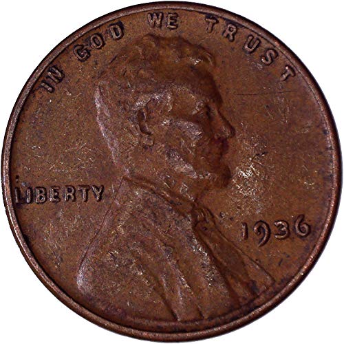 1936 Lincoln Wheat Cent 1C много добър