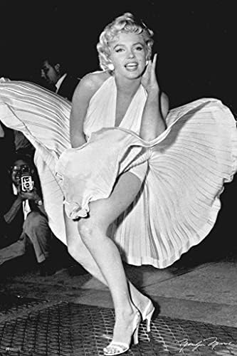 Рокля с плакат на Мерилин Монро, Взрывающее Секси Черно-бяло Изображение, Ретро Ретро, Класика, Холивудската филмова Звезда, Мерилин Монро, Интериор за Спални, Стен?