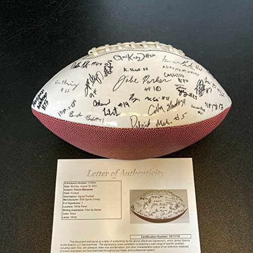 Патрик Магомес 2013 Училището екип Whitehouse Уайлдкэтс Подписа футболен договор JSA - Футболни топки с автографи