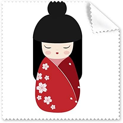 Червеното Кимоно Сакура Япония Арт Деко Подарък Мода Плат За Почистване на Екрана на Телефона за Пречистване на Точки 5шт