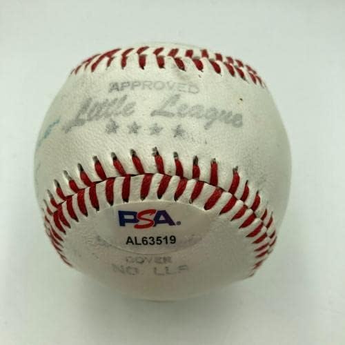 Ханк Аарон 755 Начало-Ранов С Автограф Винтажного Бейзболен PSA 1970-те DNA COA - Бейзболни топки с автографи