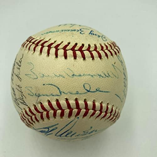 1963 Екип Minnesota Twins Подписа договор с Американската лига бейзбол PSA DNA COA - Бейзболни топки с автографи