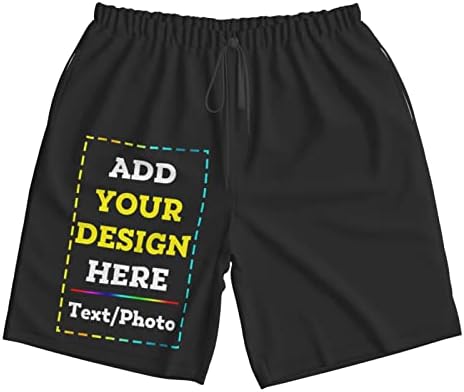 Потребителски Шорти за мъже Вашия Дизайн Тук Персонализирани Шорти, Спортни Панталони на открито Потребителски Плажни Шорти