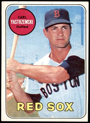 1969 Топпс 130 Карл Ястржемски Бостън Ред Сокс (бейзболна картичка), БИВШ играч на Ред Сокс