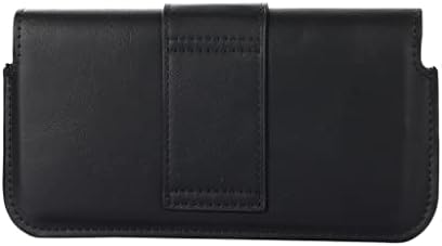 SDFGH Кожен калъф за мобилен телефон със щипка за колан, Мъжки поясная чанта, портфейл с цип, чанта за карти, чанта-кобур (Цвят: E, размер: 6,3-6,9 инча)