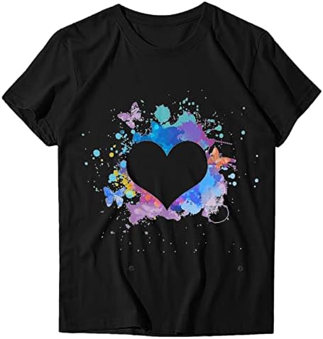 Най-Тениска за Момичета, Лятна Есенна Дрехи с Къс ръкав 2023, Модни Памучен Блуза с кръгло деколте и Модел 1C 1C