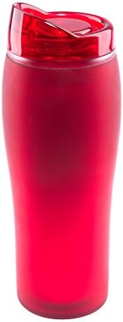 Чаша Liquid Logic Optima: Акрил с покритие от силиконов каучук Отвън и наставка с акрилни подложка с капак, 14 грама, червена