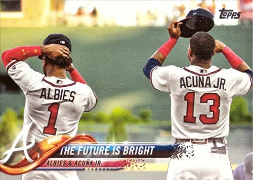 Актуализация на Topps 2018 US43 The Future is Bright Бейзболна картичка Ози Олбиса и Роналд Акуны - младши