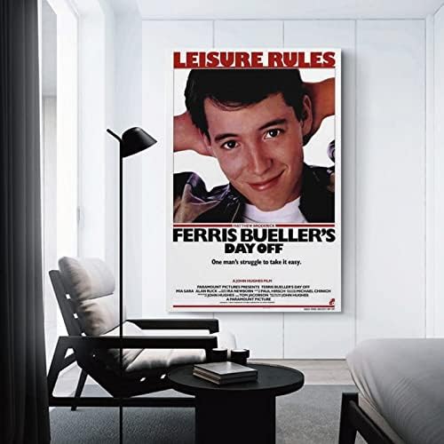 Плакат на филма Почивен ден на Ферис Бьюллера за стая, Естетически Платно, Стенно Изкуство, Интериор на Спални, 12x18 инча (30x45 см)